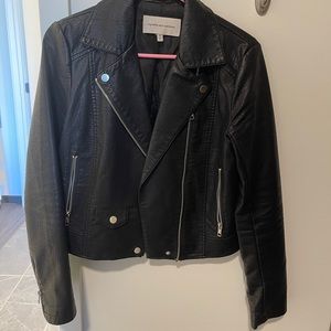 Cupcakes & Cashmere faux leather jacket